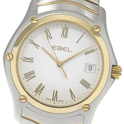 $805.80 • Buy EBEL Classic E1255F41 Date White Dial Quartz Men's Watch_719195