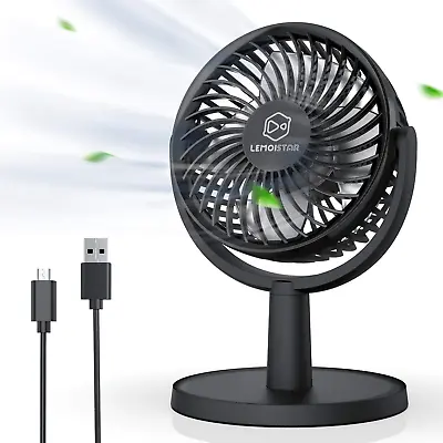 $30.32 • Buy Mini Desk Fan, USB Powered Desktop Fan With 4 Speeds, Small But Powerful Strong 