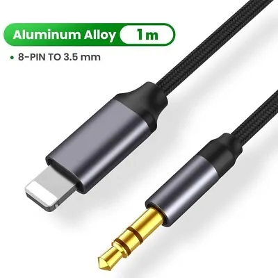 Aux Cable For IPhone 3.5mm Lead Car Stereo Transfer Audio Music Jack Adapter IOS • £6.99