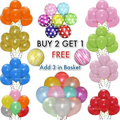 £4.49 • Buy Balloons Latex Helium 1-50 Pcs BALLONS Helium BALLOONS Quality Party Birthday UK
