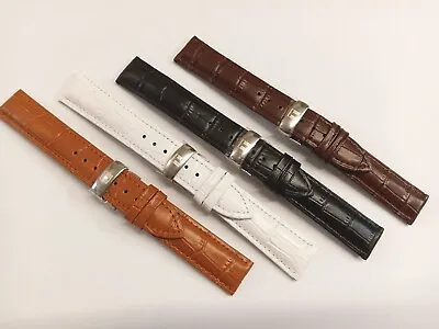 £18.90 • Buy Black Leather Strap Watch Band 18mm 19mm 21mm Butterfly Clasp FOR TISSOT Watch