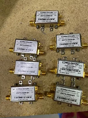 Mini-Circuits ZX73-2500-S + (LOT OF 7) Voltage Variable Attenuator 10-2500MHz • $290