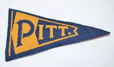 VTG Felt Mini Pennant NCAA Pitt. Panthers 4 1/2  1936-1938 Pittsburgh • $32