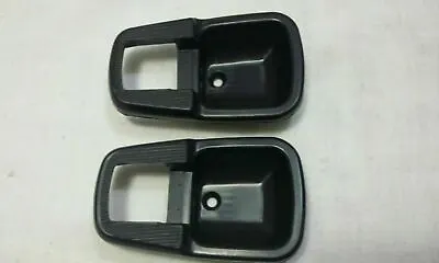 Pair VW Bug Super Beetle Ghia Bus T3 Black Inner Door Handle Cover Scuff Plate • $25.40