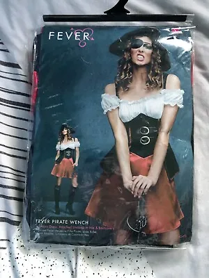 Pirate Wench Adult Large 16 18 Fever Costume Fancy Dress Party Nautical Ship Sea • £32.99