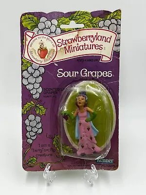 Sour Grapes - Strawberry Shortcake Strawberryland Miniatures Vintage 1982 Kenner • $60