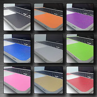 Textured Carbon / Metal Skin Kit For MacBook Pro 17   Stylish Protector Wrap • £19.99