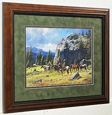 Martin Grelle  Warriors Quest  Framed & Matted Art Print Signed/Numbered W/ COA • $99.99