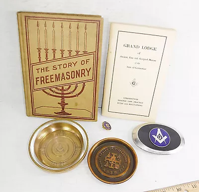 Freemasonry Lot Masons Book And Item Lot AASR • $38