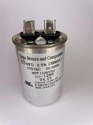 10 Mfd Capacitor Motor Run 370VAC HVAC Air Conditioning Compressor Fan & More • $9.89