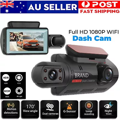 $35.90 • Buy 1080P Dual Lens Car DVR Dash Cam Video Recorder G-Sensor Front And Inside Camera