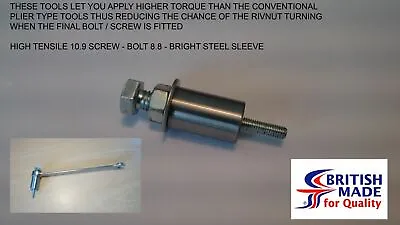  M4 - Engineer Heavy Duty High Tensile (12.9) Rivnut Rivet Nut Nutsert Tool ** • £12.55