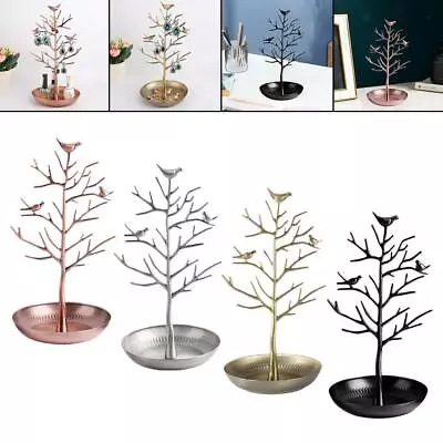 Jewelry Stand Holder Birds Tree Necklace Display Stand • £13.43