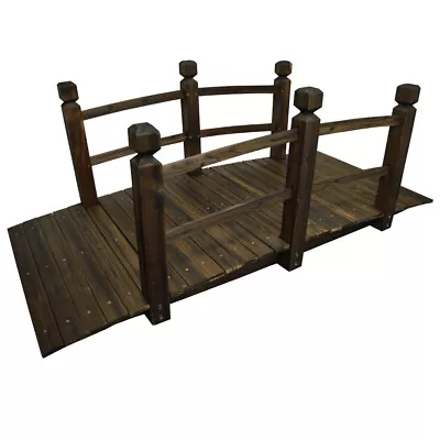 WATSONS  Wooden Garden Bridge  Burntwood GWB3001 • £59.99