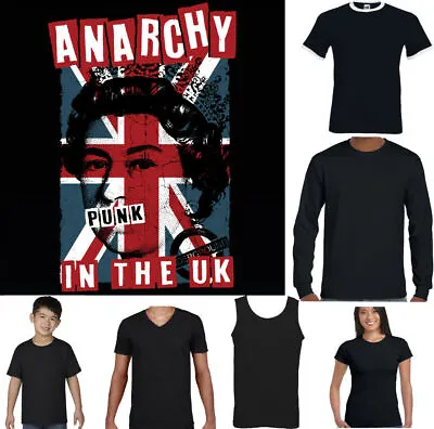 Anarchy In The UK Mens Punk Rock T-Shirt Union Jack Clash • £8.99