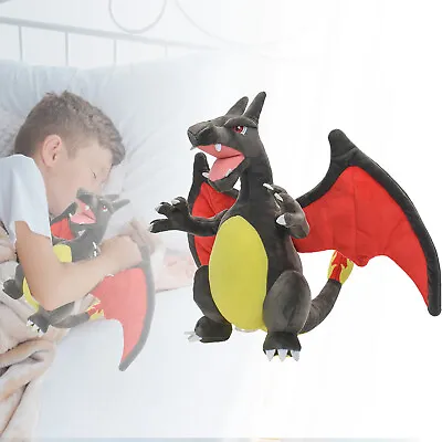 Anime Shiny Charizard Plush Doll Cartoon Soft Stuffed Toy Dragon Kids Xmas Gift • £13.59