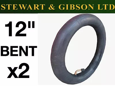 12  INCH INNER TUBE BENT VALVE PRAM BUGGY STOLLER PHIL TEDS QUINNY BUZZ X2 (TWO) • £8.49