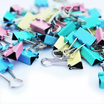 £2.19 • Buy Bulldog Clips Foldback Metal Binder Paper Grip Filing Letter Clips Multi