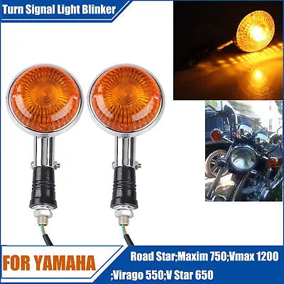 Turn Signal Indicator Light Amber Blinker For Yamaha Virago 535 750 &Vmax 1200 • $18.98