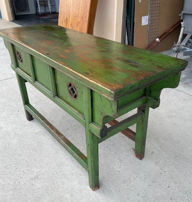$600 • Buy Antique Chinese Temple Alter Sideboard With Cupboards