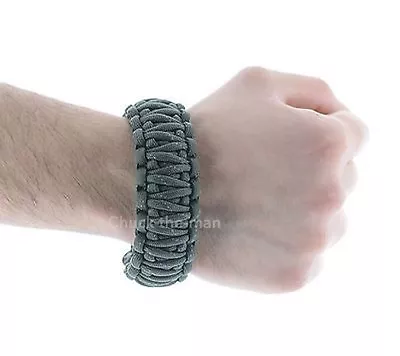 (2) 550 Paracord Survival Bracelet Cobra Army Green Camping Military Tactical    • $9.99