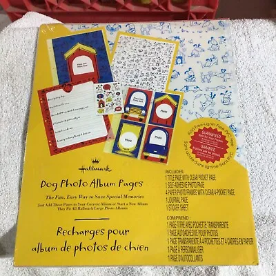 HALLMARK AR1105 DOG THEMED REFILL SCRAP BOOK PAGES ~ 8 Sheets ~ New In Wrap  • $17.04