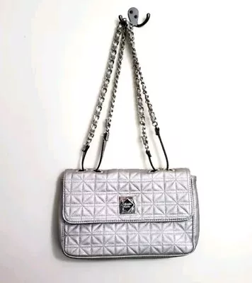 Nicole Miller Quilted Silver Purse • $6.78