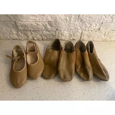 Lot Of Tan Dance Shoes - Tap Jazz Various Sizes 3AD  • £14.25