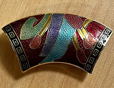 Vintage Cloisonne Enamel Scarf Slide  • $15.99