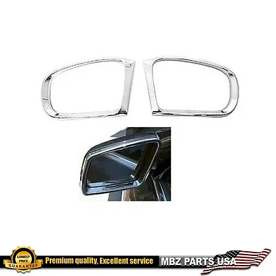 C-Class 01-07 Sedan W203 Mirror Ring Chrome Trims Molding C230 C55 C240 Set Pair • $55