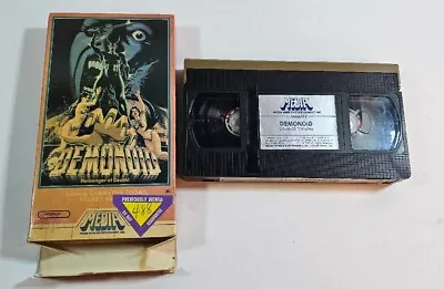 Demonoid Messenger Of Death! Media White Stripe VHS Vintage HORROR • $33.99