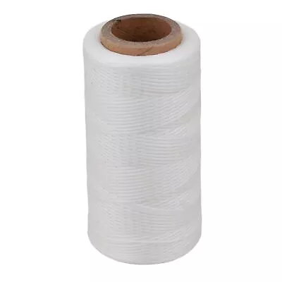 200 Meter 1Mm 150D White Leather Sewing Flat Waxed Dacron Thread Cord Diy • $22.99