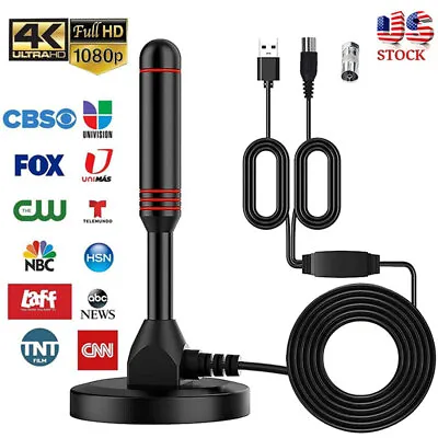 5600 Miles Upgraded TV Antenna Digital HD Antena Indoor HDTV 1080P 4K W/Magnetic • $9.45