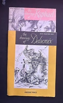The Drawings Of Delacroix & Raphael MASTER DRAUGHTSMAN SERIES Vincent Price 1961 • $29.99