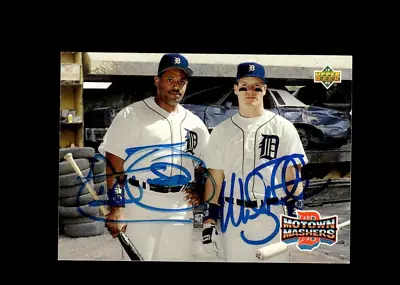 Cecil Fielder & Mickey Tettleton 1993 Upper Deck Authentic Autographed Card • $29.99