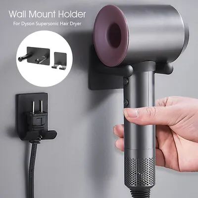 Wall Mount Holder Storage For Dyson Supersonic Hair Dryer Anti-corrosion New UK • £10.96