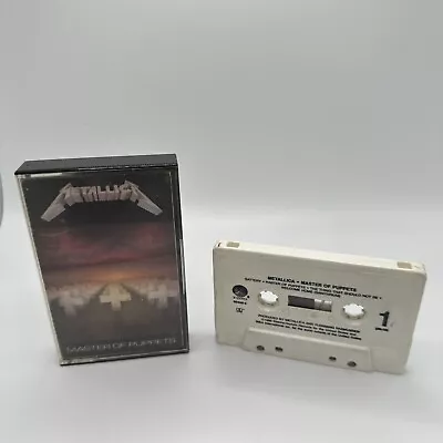 Metallica Master Of Puppets By Metallica Cassette 1986 Tested Electra Vintage • $30