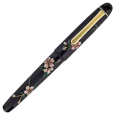Platinum #3776 Century Kaga Hira Makie Fountain Pen SAKURA M Nib PNB-30000B#40-3 • $215.98