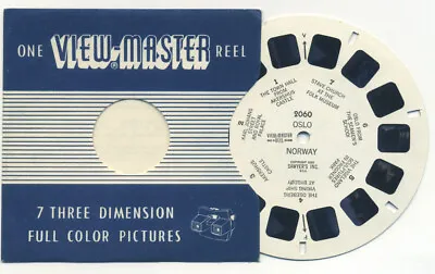 OSLO Norway Scarce 1955 Belgian-made Sawyer's View-Master Single Reel 2060 • $4.95