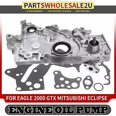 Engine Oil Pump For Eagle 2000 GTX Mitsubishi Eclipse Expo Plymouth Laser Silver • $59.99