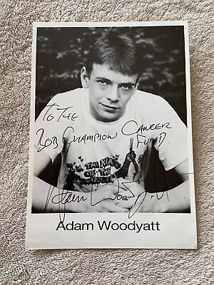 Adam Woodyatt (eastenders) Vintage Hand Signed B&w  Photo Card • £2