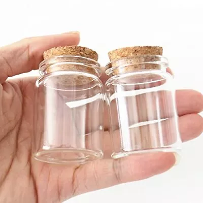 12 Pcs 30ml Small Glass Bottle Vials Glass Jars With Cork Stopper Storage Bot... • $29.40