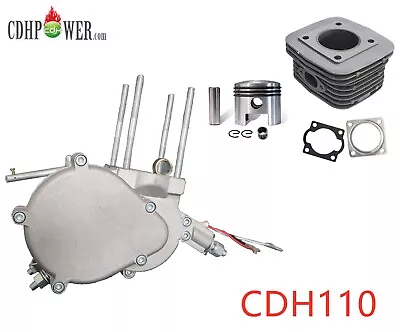 CDH110 Motor Cylinder Body& Piston & Bottom End Crank -110cc Gas Bike Engine Kit • $135.55