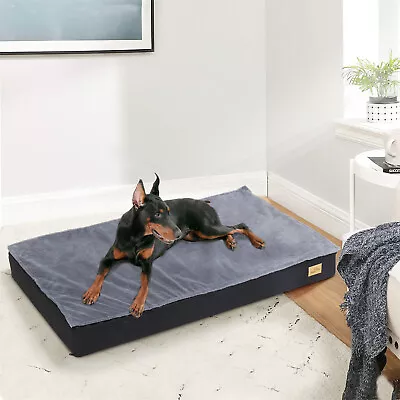 Luxury Orthopedic Memory Foam Velvet Dog Bed Waterproof Pet Sofa Crate Mattress • $35.92