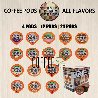 Double Donut Coffee Pods 24 Capsules Or Hot Chocolate K-Cups FLAVORS Lot KEURIG • $22.99