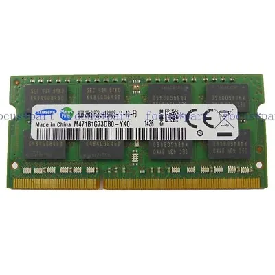 £14.38 • Buy Samsung DDR3 8GB PC3L-12800 DDR3 1600 MHZ 204pin 1.35V Laptop Memory Ram Sodimm