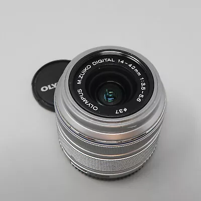 Olympus M.Zuiko 14-42mm F/3.5-5.6 II R Lens For Micro Four Thirds Silver M43 • $89