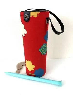 Vintage 1970s Knitting Needle Case Tote Flower Power Cylindrical Handle Holders • $19.99