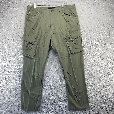 Vintage Ecko Unltd Cargo Pants Men's 38 Green Ripstop Baggy Military 38x32 Y2K • $38.83