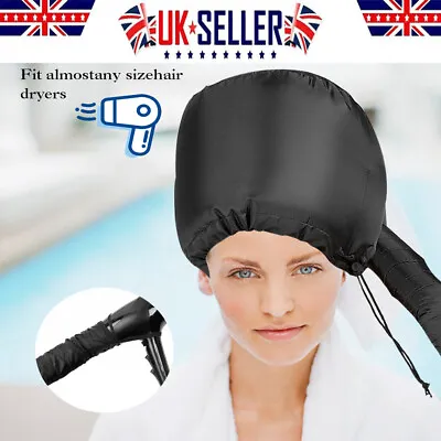 Portable Soft Hair Drying Salon Cap Bonnet Hood Hat Blow Dryer Attachment UK • £7.08